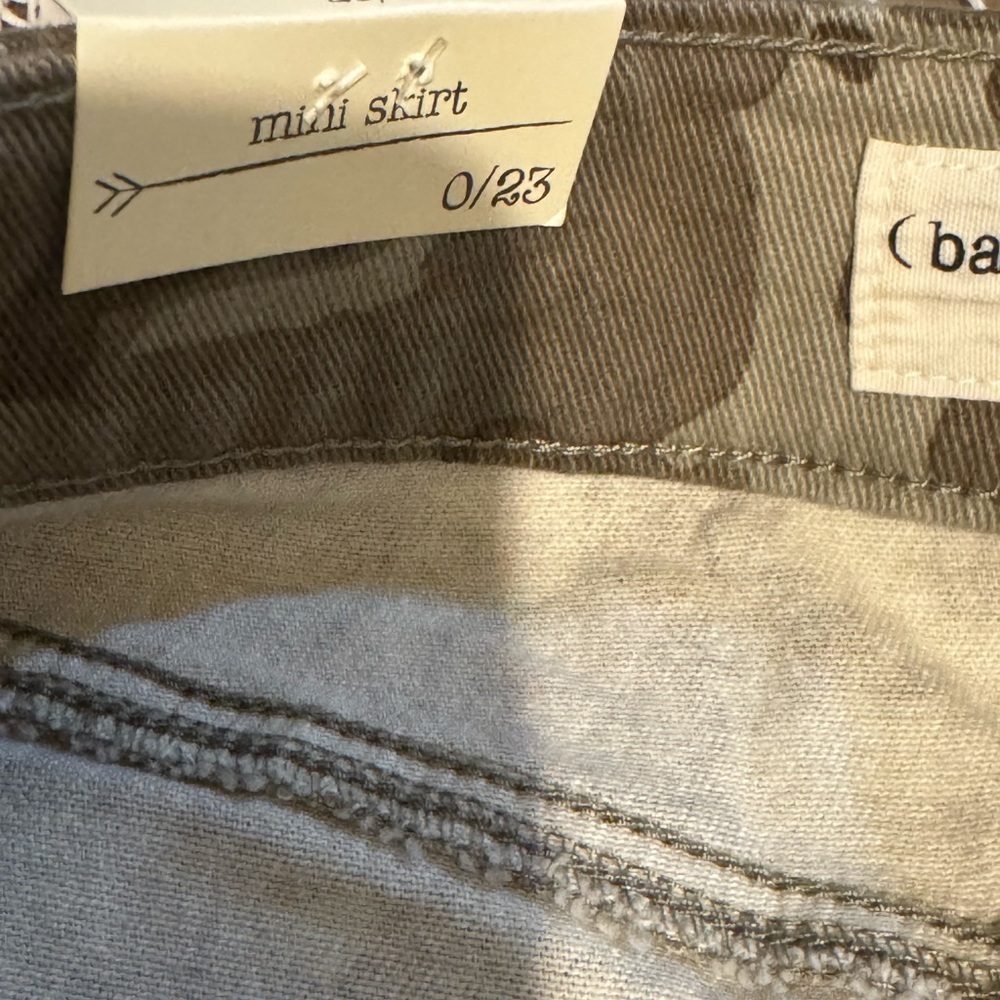 Ban-Jara Camouflage Mini Skirt with Belt nwt sz 0/23 - Picture 5 of 8